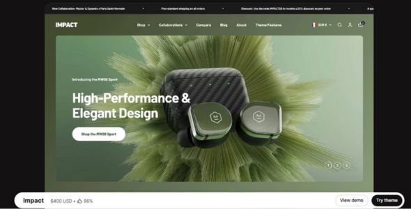 Impact Shopify Theme v7.0.1 Free Download
